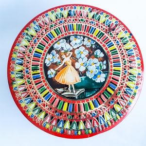 Vintage Ballerina Casket Tin